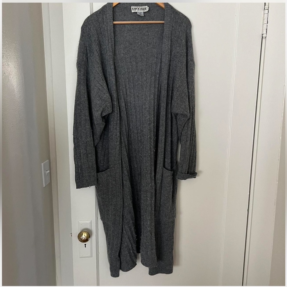 Vintage soft wool duster cardigan